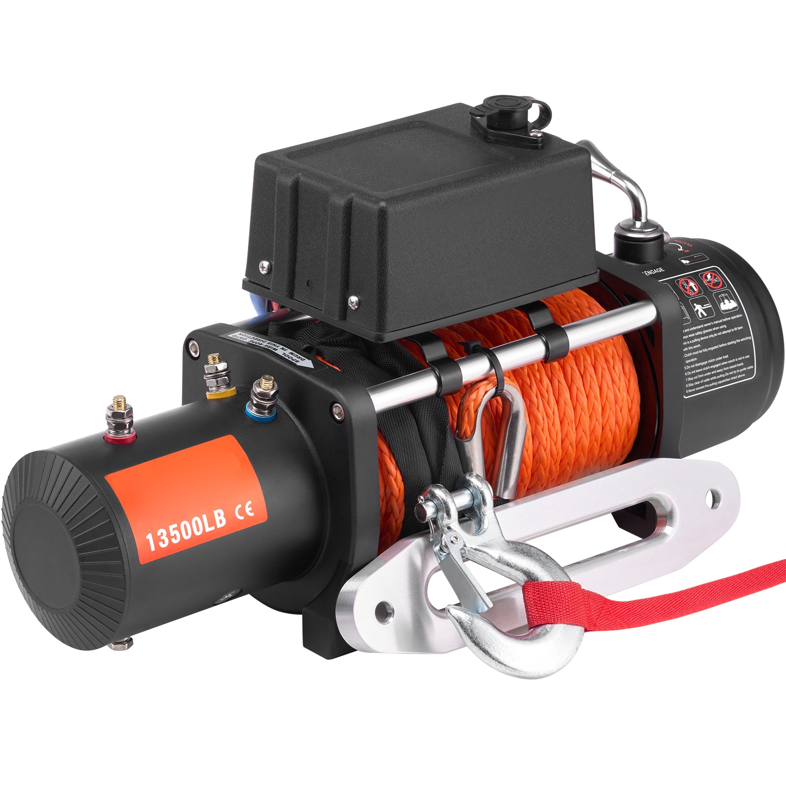 Electric Winch For Truck With Synthetic Rope And Remote Control_voghion.com